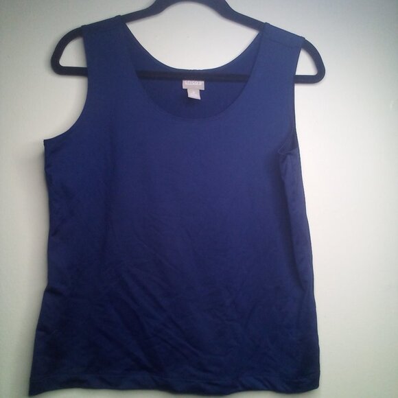Chico's Sleeveless Shirt Tank Top 2 M Soft Stretchy Blue - Picture 11 of 14